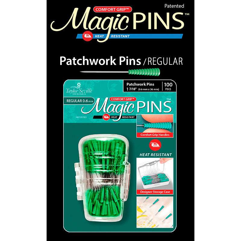 Magic Pins™ Patchwork Regular Pins - 100 count