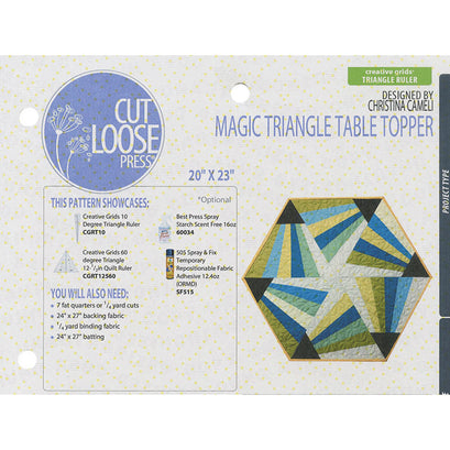 Triangle Table Topper Sign Magic Triangle Table Topper Pattern