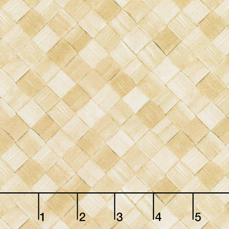 Magnolia - Basket Weave Khaki Yardage