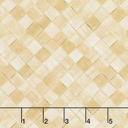 Magnolia - Basket Weave Khaki Yardage