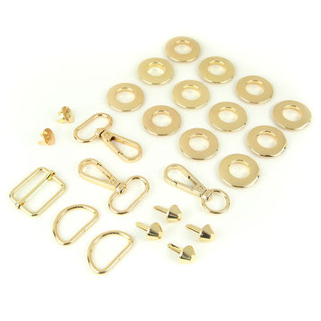 Sallie Tomato Magnolia Drawstring Bucket Bag Hardware Kit - Gold