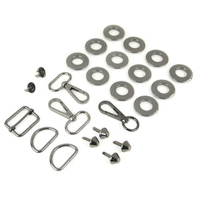 Magnolia Drawstring Bucket Bag Hardware Kit - Gunmetal Primary Image