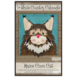Maine Coon Cat Precut Fused Appliqué Pack