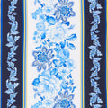 Maison Des Fleurs - Belle Fleur Stripe Blue White Yardage Primary Image