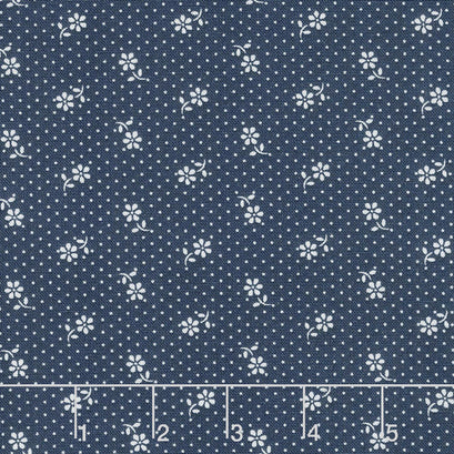 Majestic - Dot Navy Yardage