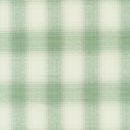 Tonal Sage Green Plaid Robert Kaufman Mammoth Flannel Fabric