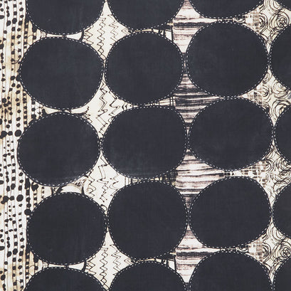 Marcia Derse Prints - Circle Black Yardage