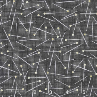 Material Girl - Needles Charcoal Yardage