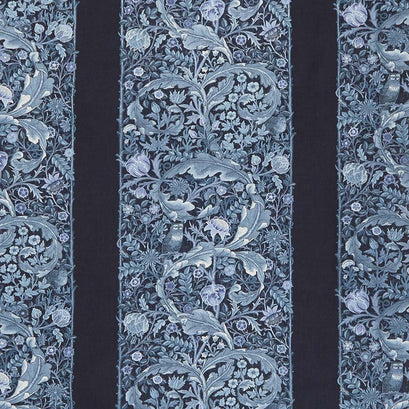 May Morris Studio - The Owl 1895 Indigo Yardage