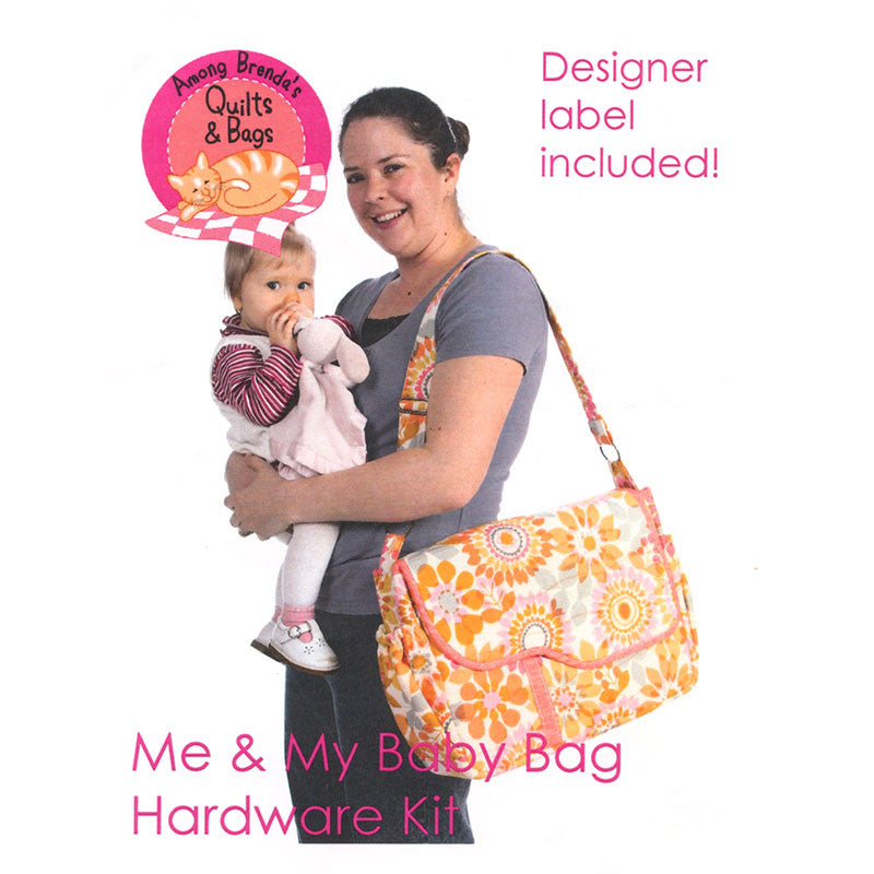 Me & My Baby Diaper Bag Hardware Kit - Brass