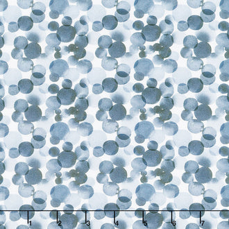 Meant to Bee - Bubbles White Yardage