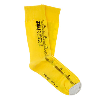 Measure Twice Cut Once Socks