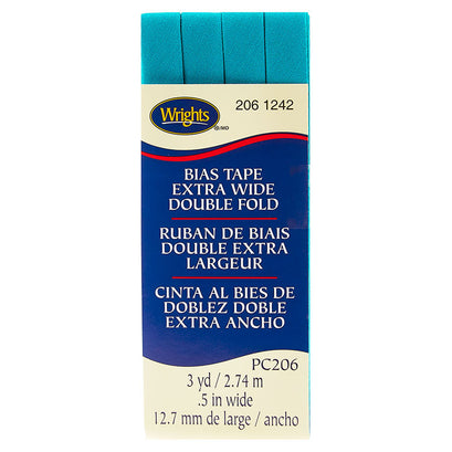 Wrights Mediterranean Bias Tape Extra Wide Double Fold
