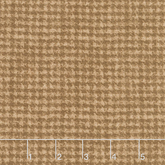 Medium Brown Tiny Houndstooth Flannel Yardage