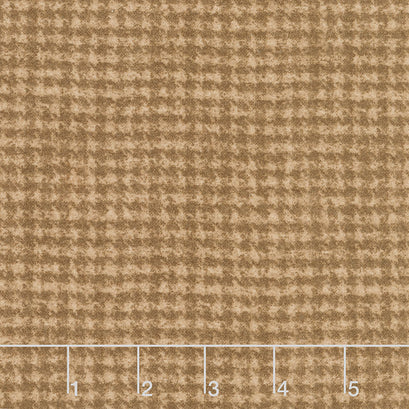 Medium Brown Tiny Houndstooth Flannel Yardage