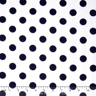 Medium Dots - Dot Reversed Navy 108" Wide Backing