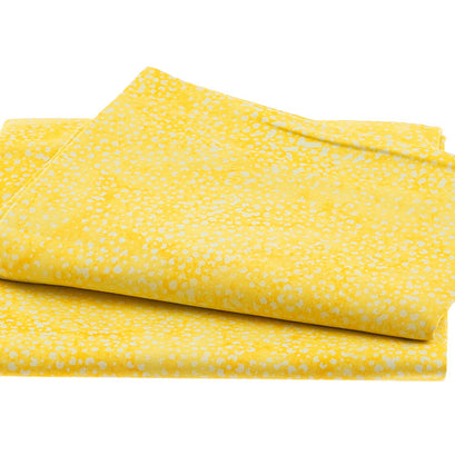 Mellow Yellow Batiks - Mini Floral Parchment 2 Yard Cut