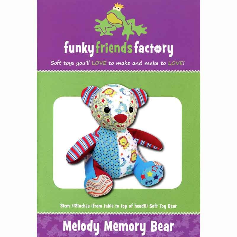 COFEST Funky Melody Memory Bear Sewing Pattern,Memory Bear Template Ruler  Set(10 PCS)-With Instructions Transparent A 