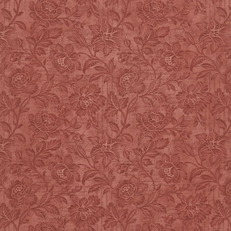 Memoirs - Flourish Script Rust Sateen 108" Wide Backing