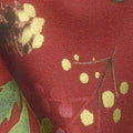 Merry & Bright - Pinecone Toss Red Metallic Yardage
