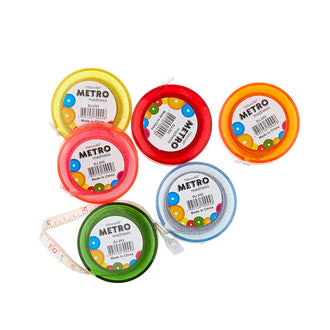 Metro 60in Retractable Measuring Tape (assorted colors)