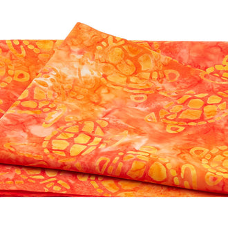 Michael Miller - Batiks Sea Turtles Orange 2 Yard Cut