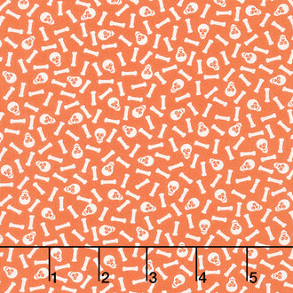 Midnight Magic II - Mr. Bones Pumpkin Yardage