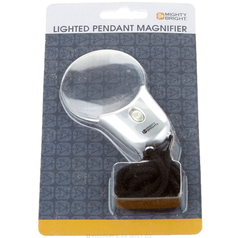 Might Bright Lighted Pendant Magnifier - Silver Primary Image