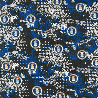 Military - Air Force Abstract Logo Multi Yardage