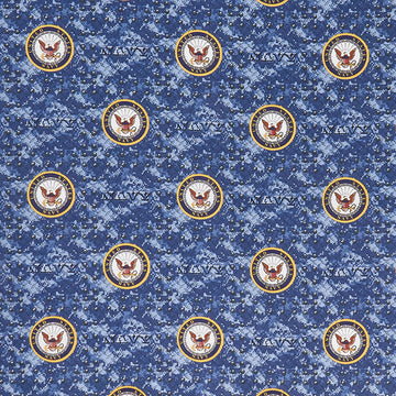Military Grate - Navy Blue Yardage Primary Image