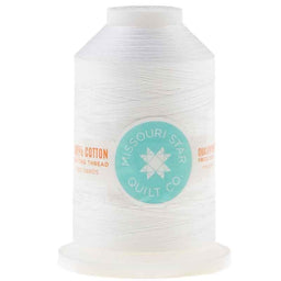 Missouri Star 50 WT Cotton King Spool Thread White
