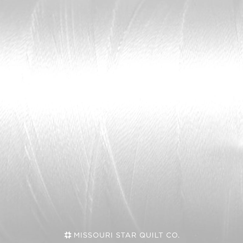 Missouri Star 50 WT Cotton King Spool Thread White