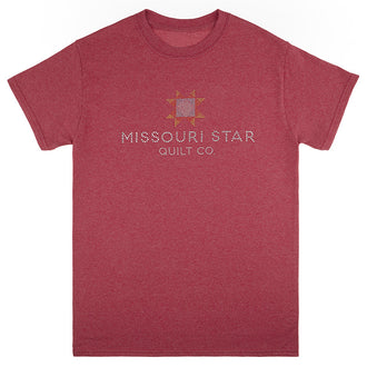Missouri Star Bling Heather Cardinal T-Shirt - 2XL