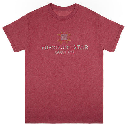 Missouri Star Bling Heather Cardinal T-Shirt - 2XL