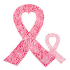 Missouri Star Breast Cancer Heart Ribbon Precut Fused Appliqué Shapes Pack - Set of 2