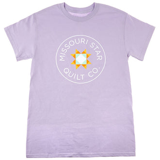 Missouri Star Circle Logo Round Neck Orchid T-Shirt - Small