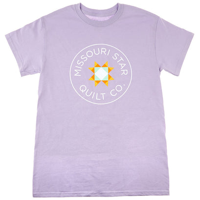 Missouri Star Circle Logo Round Neck Orchid T-Shirt - Small