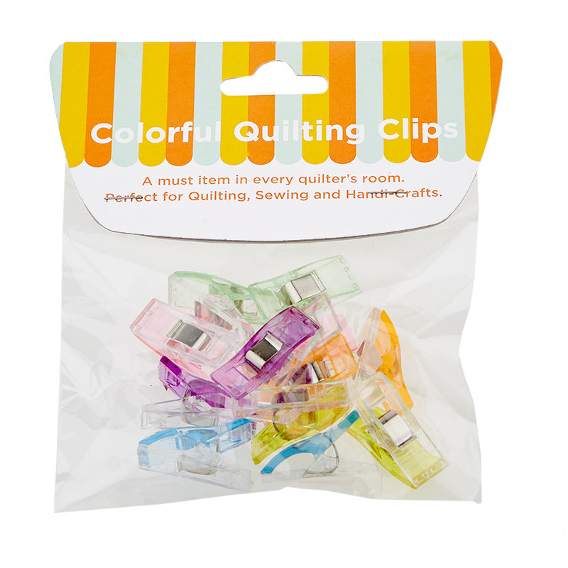 Missouri Star Colorful Quilting Clips - Pack of 12