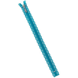 Missouri Star Fancy Zips - 14" Lacy Eyelet Blue