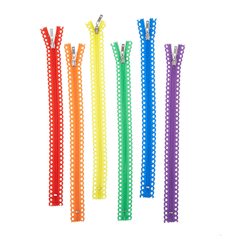  MISSOURI STAR QUILT CO. Lace Zippers for Sewing 14 Inch, 12  Pack  Pretty Nylon in Assorted Colors and Trim Patterns Cute Fabric  Crafting, Purses, Bags, Clothing Costume Making : Everything Else