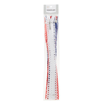 Missouri Star Fancy Zips - Six 14" Patriotic Zipper Pack Alternative View #1