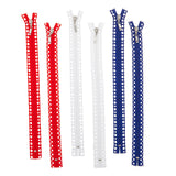 Missouri Star Fancy Zips - Six 14" Patriotic Zipper Pack Primary Image
