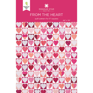 Missouri Star From the Heart Pattern and Template