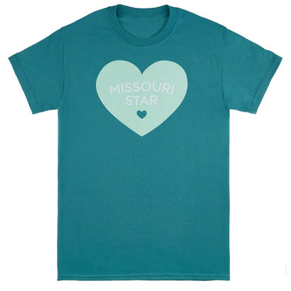Missouri Star Heart Jade T-Shirt - Medium