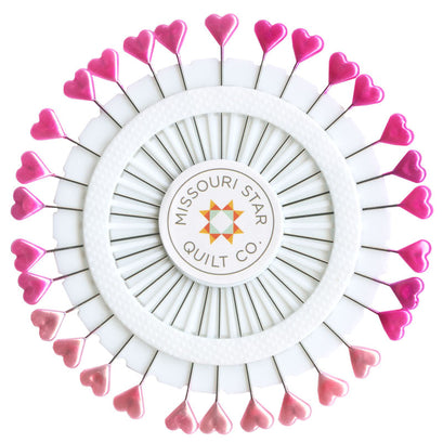 Missouri Star Heart Pins - Pink