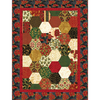 Missouri Star Holiday Flourish Easy Half-Hexagon Kit