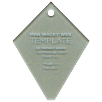 Missouri Star Limited Edition Mini Periwinkle (Wacky Web) Template for 2.5" Charm Packs - Blue