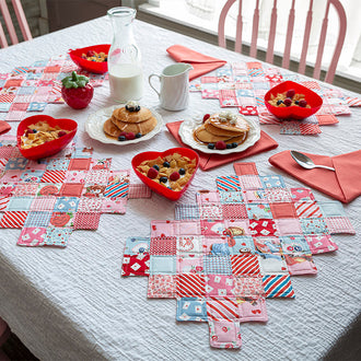 Missouri Star Love Letters ZigZag Place Mat & Napkins Kit