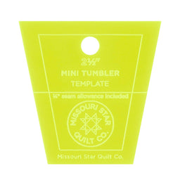 Missouri Star Mini Tumbler Template for 2.5" Mini Charm Packs