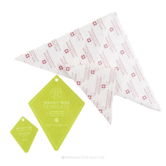 Missouri Star Periwinkle Templates & Triangle Piecing Papers Bundle (4 pcs)